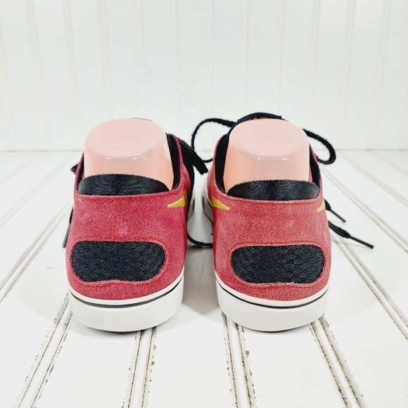 Nike Sb Zoom Oneshot Red Suede Leather Lace Up Athleisure Running Sneakers E42 - Picture 3 of 9